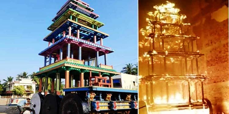 Antarvedi Chariot fire takes political colour