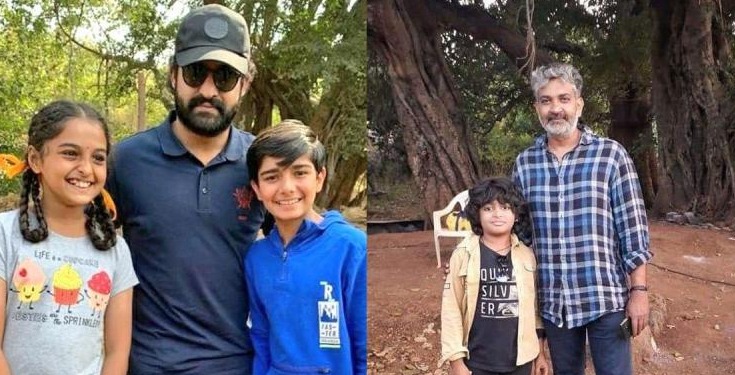 Child artists of RRR meet Tarak and Jakkanna