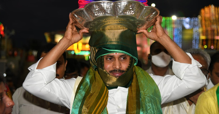 YS Jagan Mohan Reddy in Tirumala