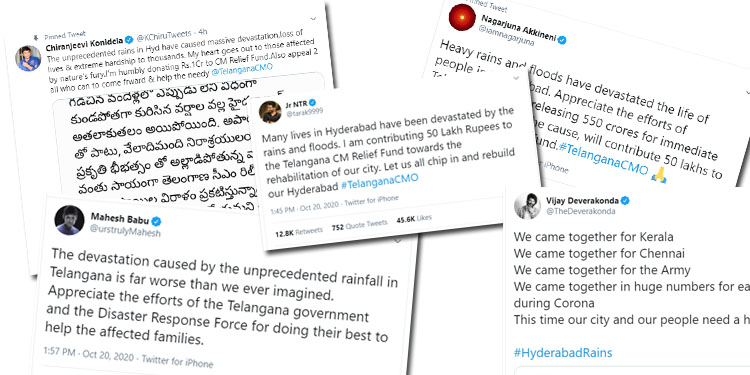 Stars Help For Flood Victims