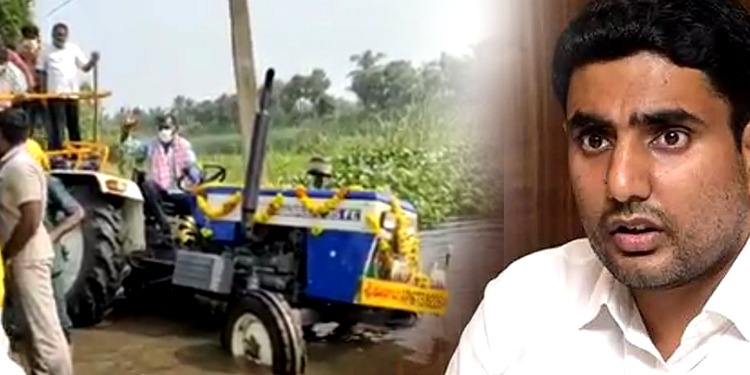 Narrow shave for Nara Lokesh, escapes unhurt