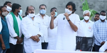 Pawan Kalyan with Amaravati Farmers