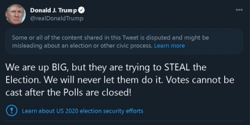 We want all voting to stop: Trump