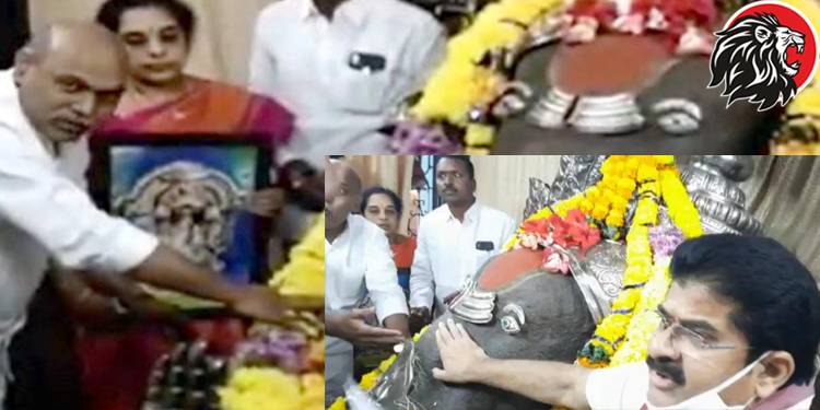 Tension in Anaparthi: MLA and former MLA swear in Ganapati temple