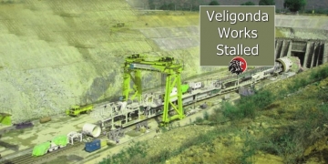 Veligonda tunnel works stopped due to technical failure