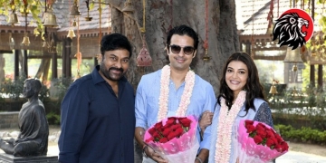Chiru felicitates Kajal and Gautam
