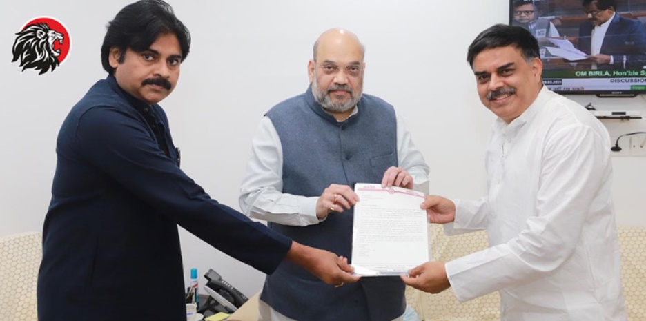 Pawan Kalyan meets Union Home Minister in Delhi