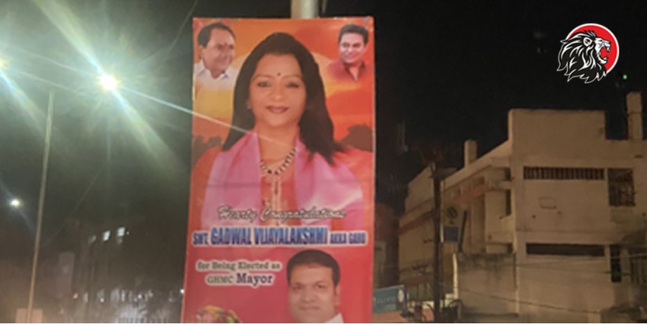 GHMC Mayor supporters fined for putting up hoardings