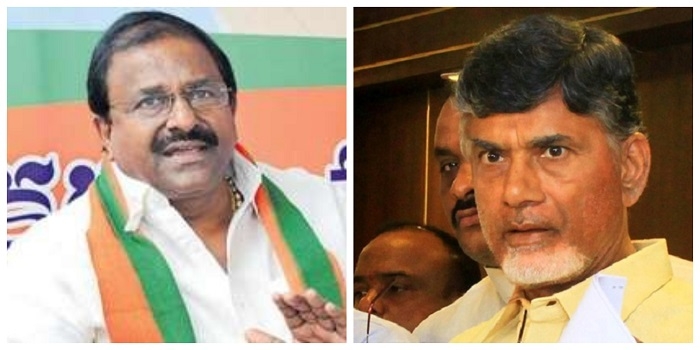 AP BJP Chief Somu Veerraju and TDP Chief Nara Chandrababu Naidu