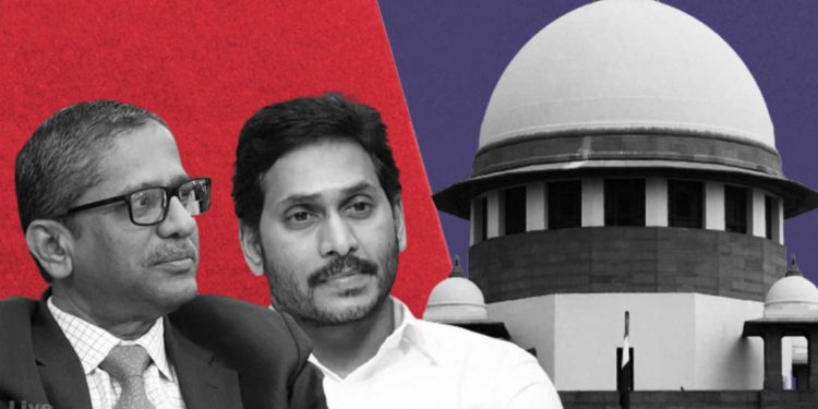 Justice NV Ramana and YS Jagan Mohan Reddy