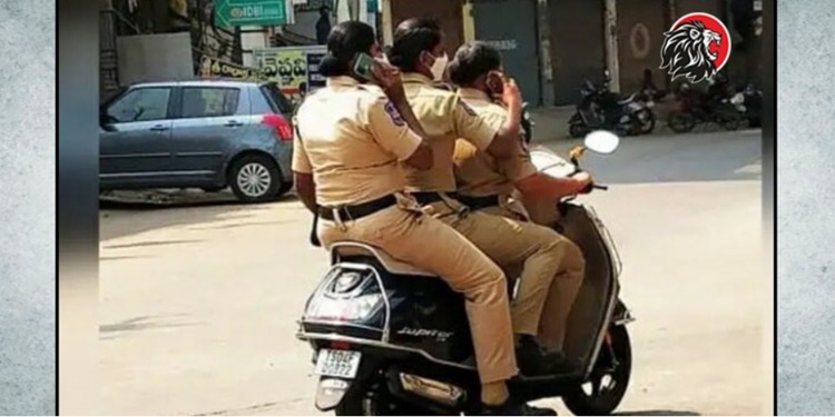 Police Personnel Violating Traffic Rules