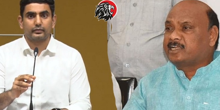 TDP leaders Nara Lokesh and Chintakayala Ayyanna Patrudu