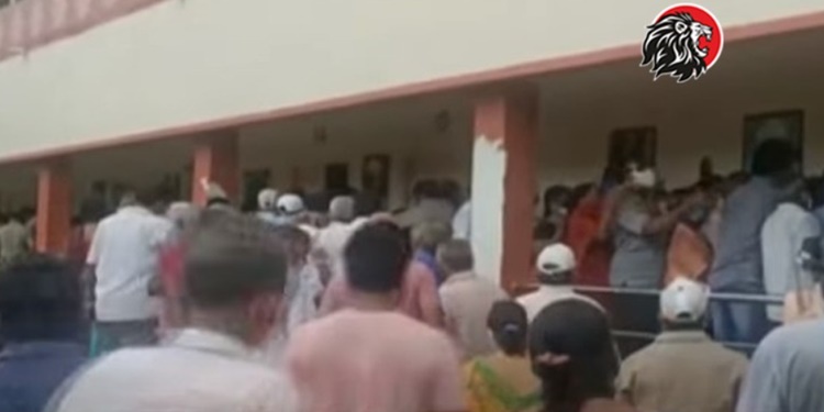 Stampede at vaccination centre in Chirala