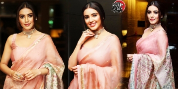 Malvika Sharma New Photos in Pink Saree