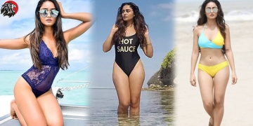 Actress Tridha Coudhury in Bikini Photos