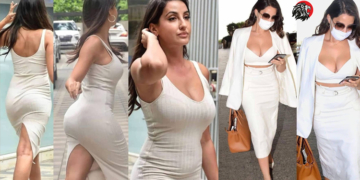 Bollywood Beauty Nora Fatehi turns up the heat as she goes glam in this bold pantsuit