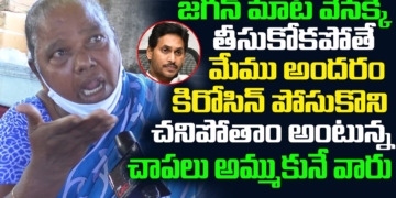 జగన్ మాట వెనక్కి తీసుకో లేకపోతే 💥💥 | Fish Seller Old Women Fires On Ys Jagan Over Fish Andhra Marts