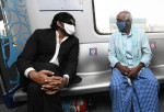 Pawan Kalyan Travels in Hyderabad Metro to Shoot for Vakeel Saab