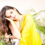 Nidhi Agarwal Hot Pics in Yellow Saree