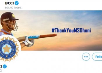 Thank You MS Dhoni BCCI