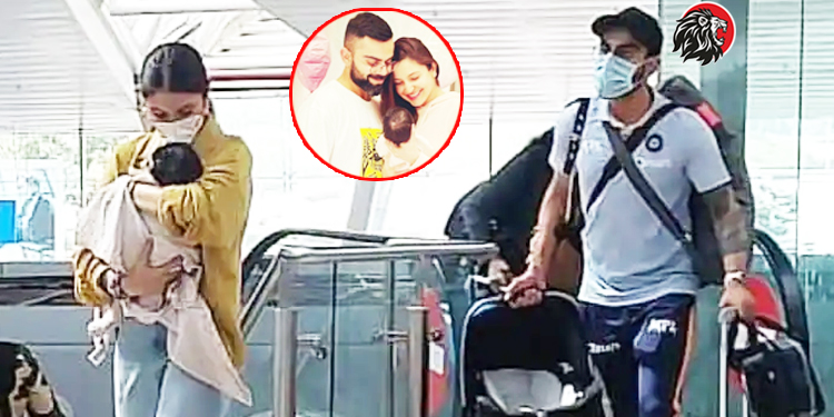virat kohli - anushka sharma spotted at airport - www.theleonews.com