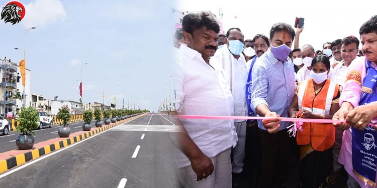 KTR Inaugurated Balanagar Flyover